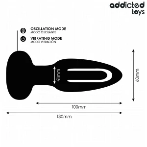 ADDICTED TOYS - ANALPLUG MIT VIBRIERENDER ZUNGE UND FERNBEDIENUNG